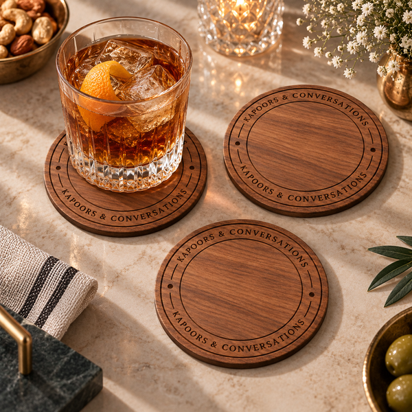 Personalised Coasters - Rustic Revelry - Set of 6