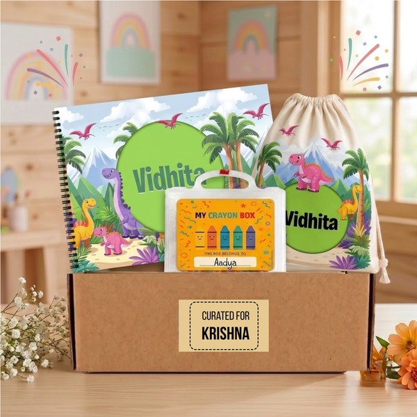 Little Artist Gift Box - Drawing Book, Crayon Box & Drawstring Bag - Chatterbox Labels-