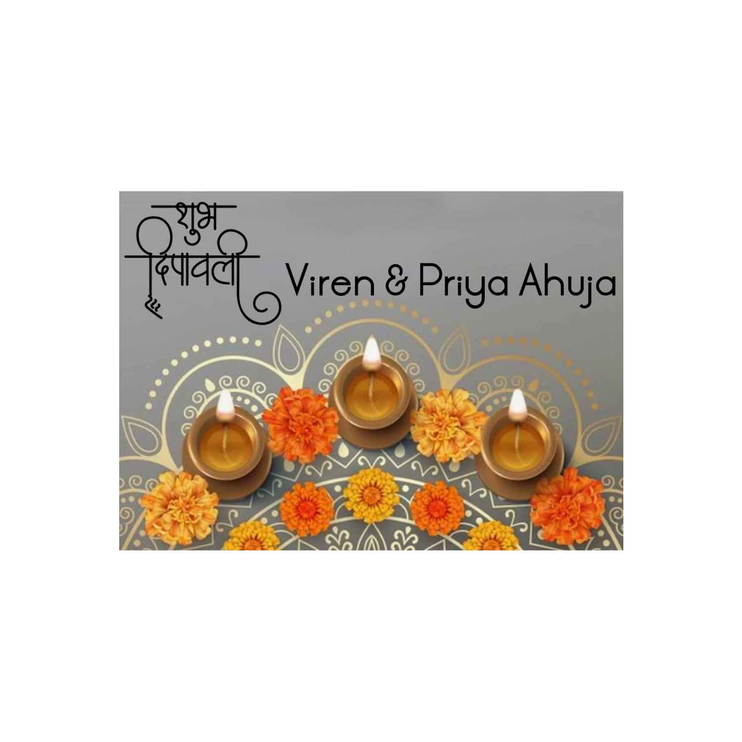 Happy Diwali Gift Tags/Gift Stickers - Shubh Diwali design