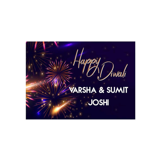 Happy Diwali Gift Tags/ Gift Stickers - Festive Lights design theme