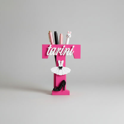 Personalised Name Stand & Pen Holder Teen Sensation
