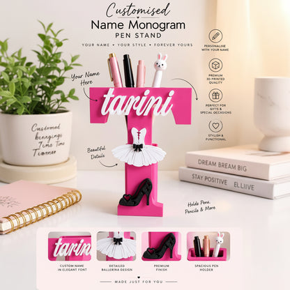 Personalised Name Stand & Pen Holder Teen Sensation