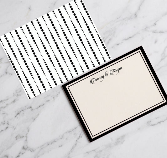 Personalised Note Cards With Envelopes - Dotline Chic - Chatterbox Labels - Notecards