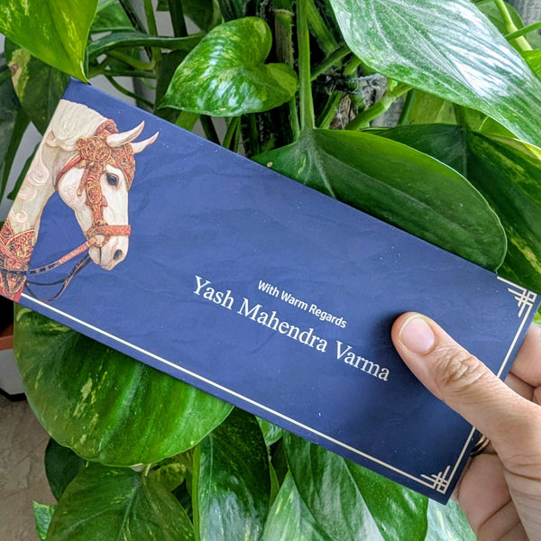 Personalised Money Envelopes - Royal Baraat Neel Design - Chatterbox Labels - Envelopes