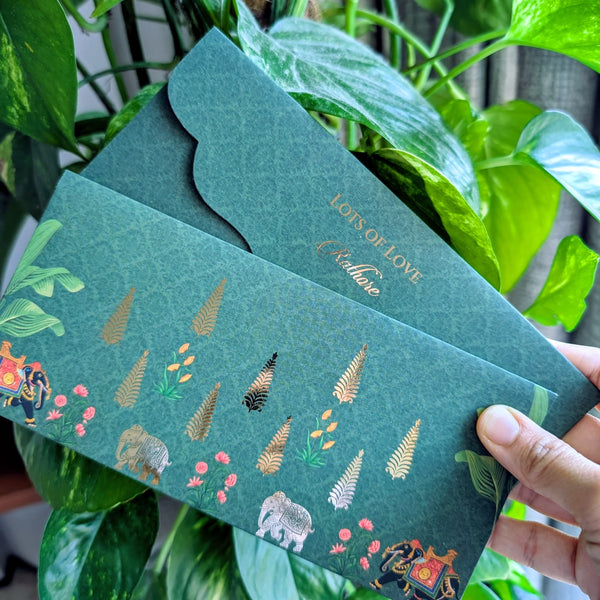 Luxe Gold Foil Money Envelopes - Royal Elephant - Chatterbox Labels - Luxe Envelopes