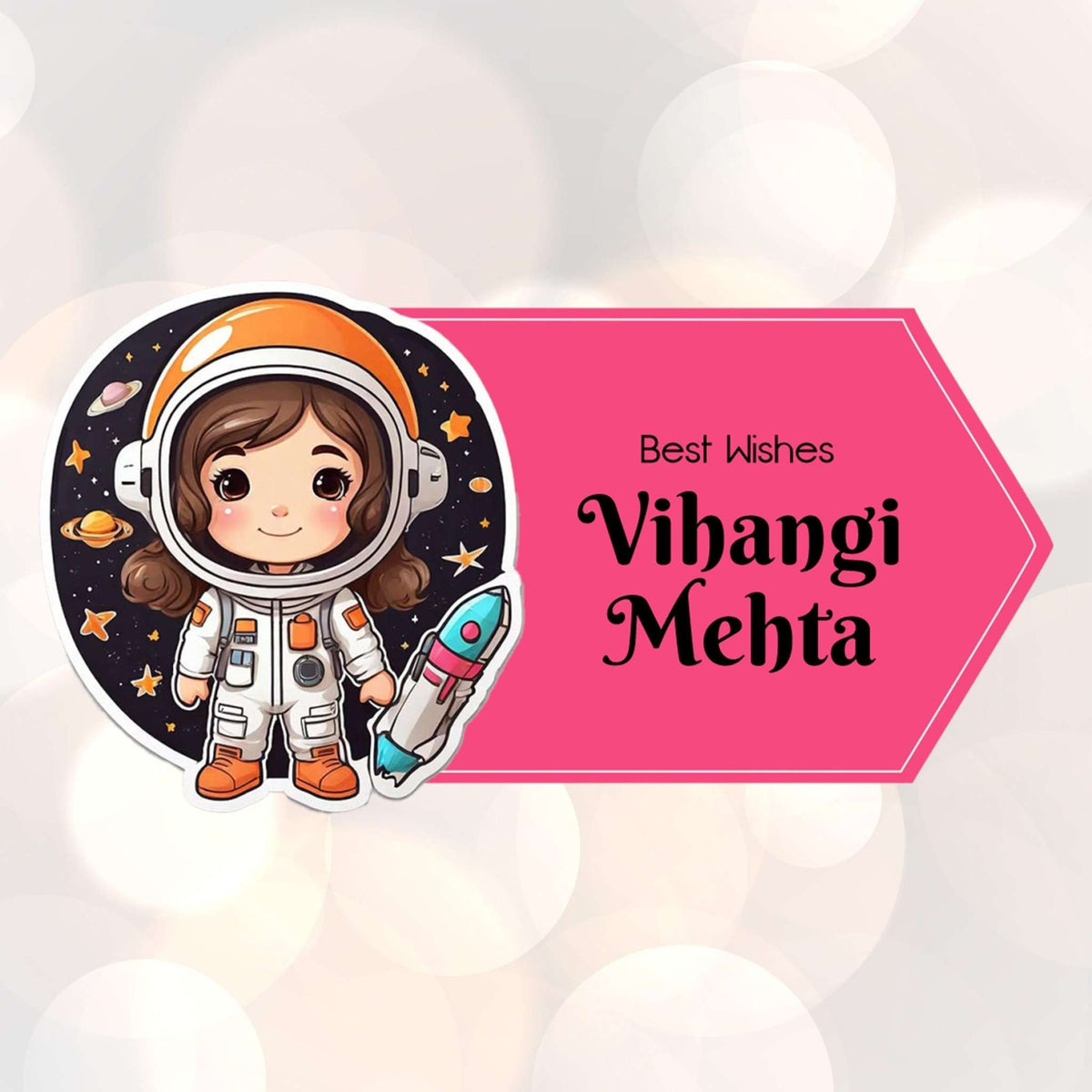 Die - Cut Gift Tags/Gift Labels - Galaxy Girl - Chatterbox Labels - Gift Tags