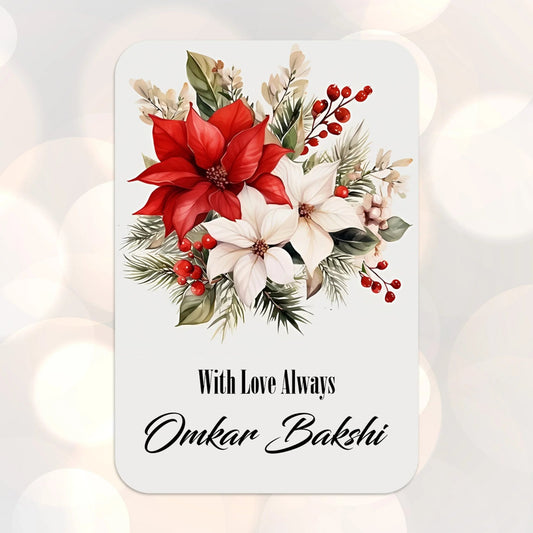 Die - Cut Gift Tags/Gift Labels - Ruby Petals Design - Chatterbox Labels - Gift Tags