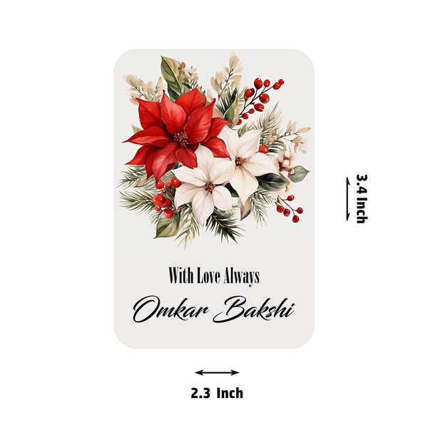 Die-Cut Gift Tags/Gift Labels - Ruby Petals Design