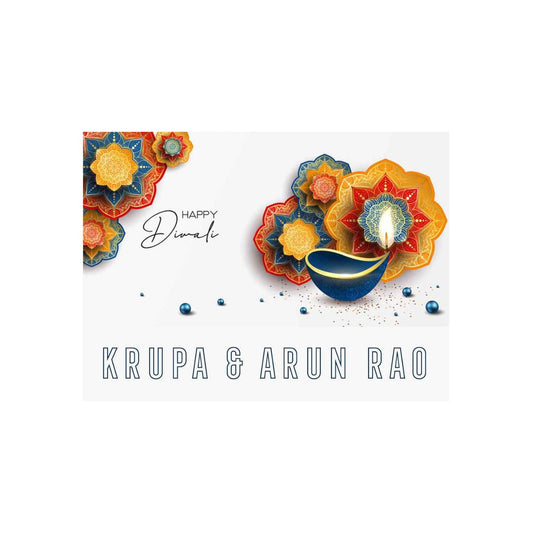 Happy Diwali Gift Tags/ Gift Stickers - Classic Radiance