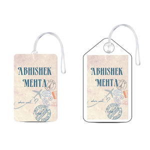 Set of 5 - Where Next Design - Luggage Tags Chatterbox Labels