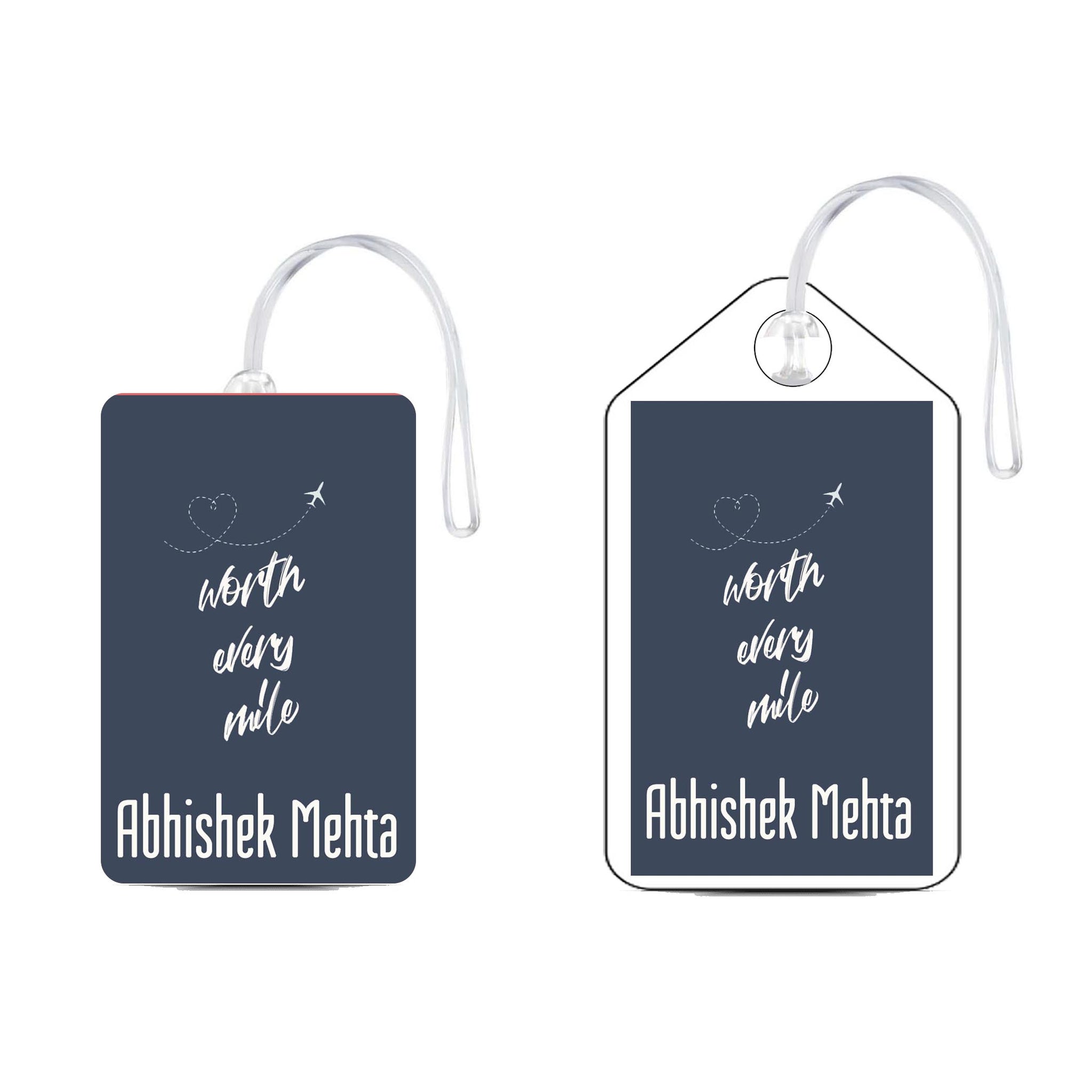 Set of 5 - Worth It Design - Luggage Tags Chatterbox Labels