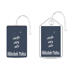 Set of 5 - Worth It Design - Luggage Tags Chatterbox Labels