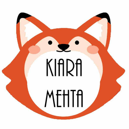 Waterproof Personalised Custom Shape Stickers - Fox Shape - Set of 25 - Chatterbox Labels - Design Labels & Stickers