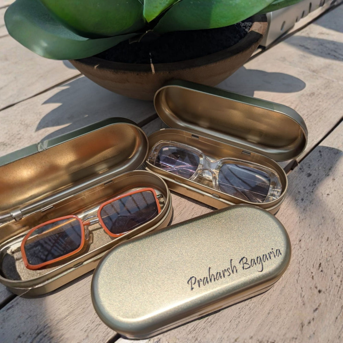 Personalised Tin Case for Sunglasses - Chatterbox Labels - Sunglass Case