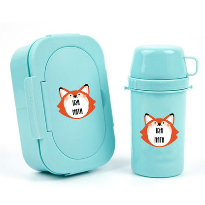 Waterproof Personalised Custom Shape Stickers - Fox Shape - Set of 25 - Chatterbox Labels - Design Labels & Stickers