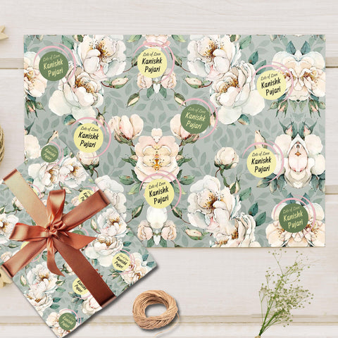 Custom Gift Wrapping Paper - Bespoke Eternal Blossoms