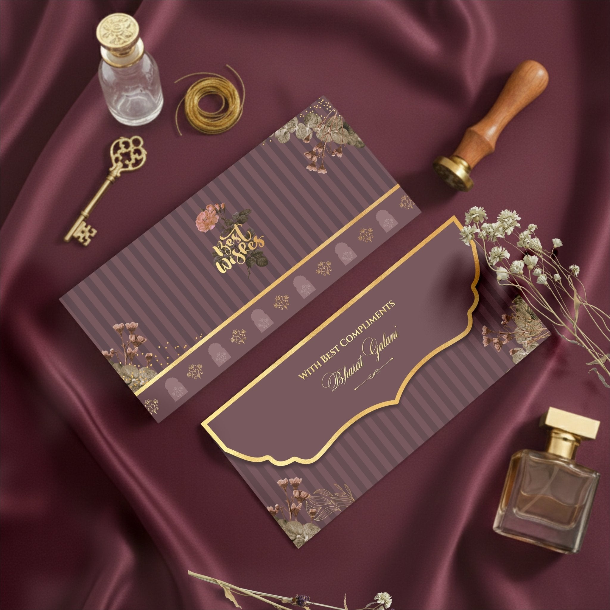 Luxe Gold Foil Money Envelopes - Aesthetic Rose - Chatterbox Labels - Luxe Envelopes