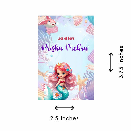 Personalised Gift tags / Gift Stickers - Ariel Design - Chatterbox Labels - Gift Tags