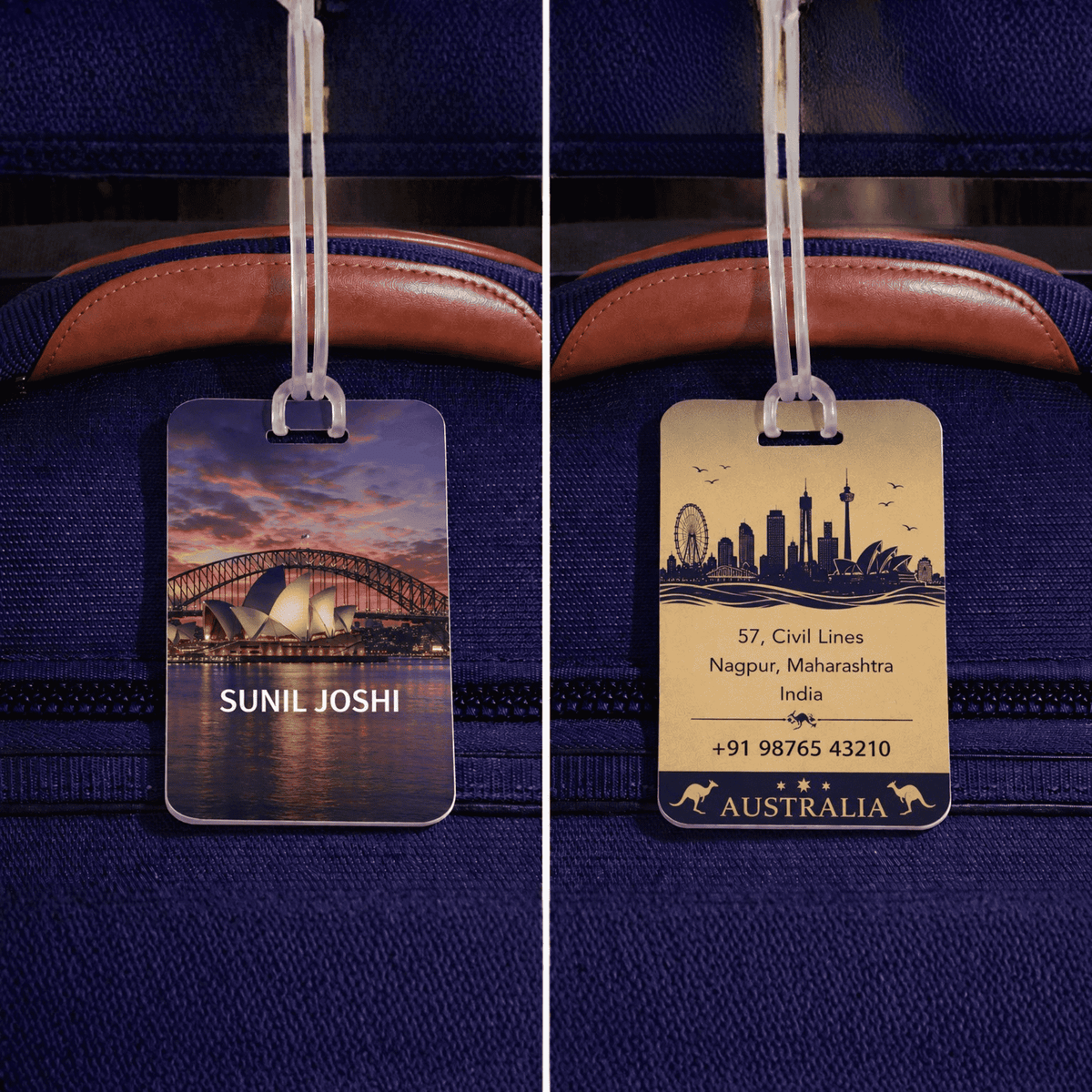 Personalised Luggage Tags - Australia - Chatterbox Labels - Luggage Tags