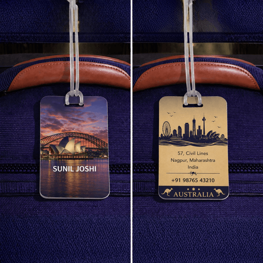 Personalised Luggage Tags - Australia - Chatterbox Labels - Luggage Tags