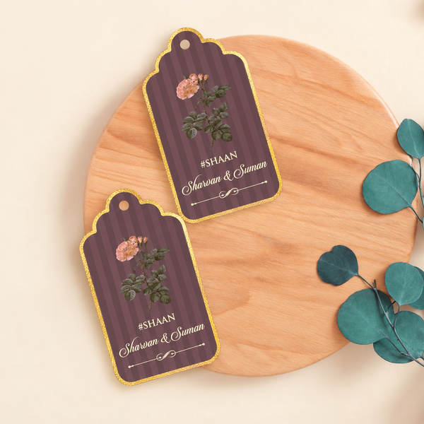 Luxe Personalised Gift Tags - Aesthetic Rose