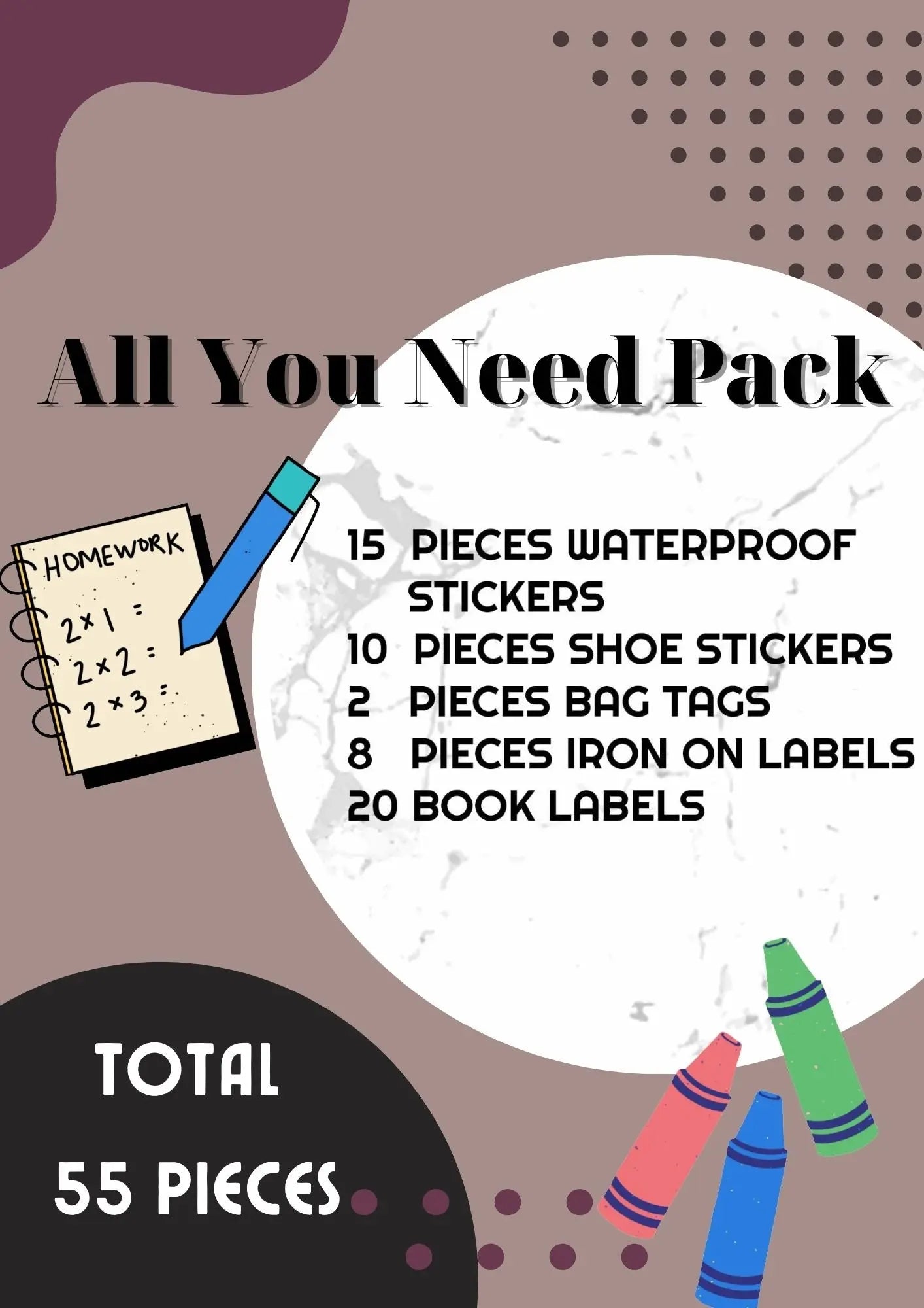 All You Need Pack - Set of 55 pieces - Chatterbox Labels