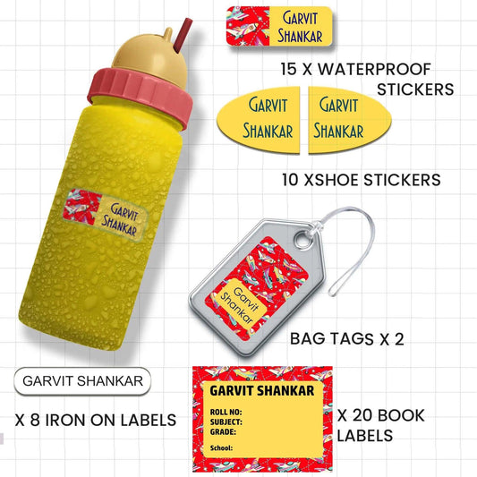 All You Need School Labels Pack - Set of 55 labels