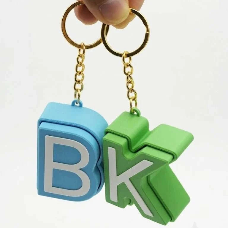 Personalised Initial Clicker Keychain - Chatterbox Labels-Keychain
