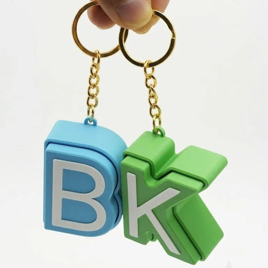 Personalised Initial Clicker Keychain - Chatterbox Labels-Keychain