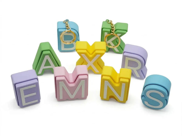 Personalised Initial Clicker Keychain