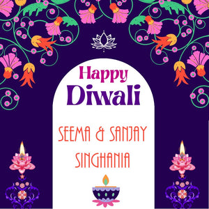 Happy Diwali Gift Tags/ Gift Stickers - Ethnic Diwali theme Chatterbox Labels