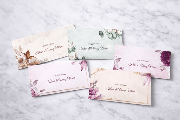 Assorted Floral Envelope Set (5 Designs) - Chatterbox Labels - Envelopes