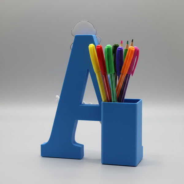 Personalised Name Stand & Pen Holder Astronaut Theme