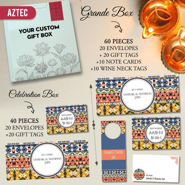 Diwali Gift Stationery Sets - Chatterbox Labels - Gift Tags