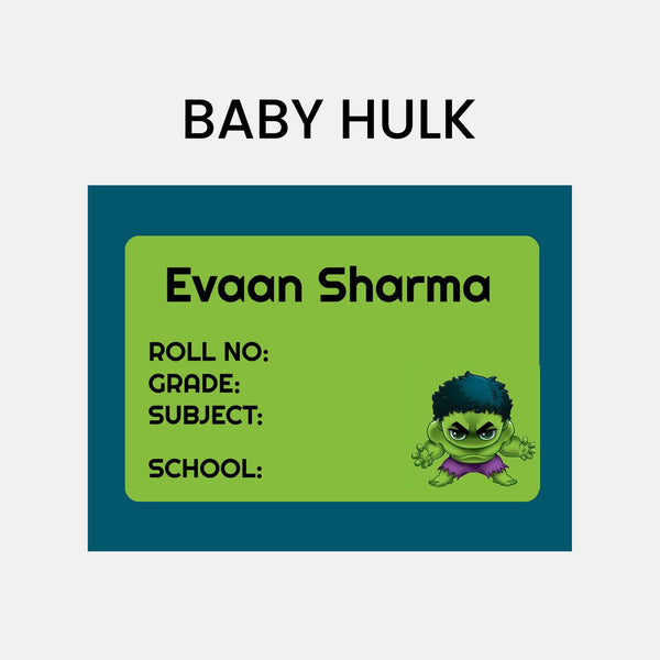 Book Labels & Stickers - SUPERHERO - Chatterbox Labels - Book Labels