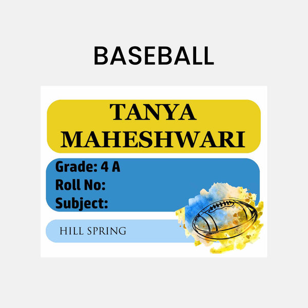 Book Labels & Stickers - SPORTS & GAMES - Chatterbox Labels - Book Labels