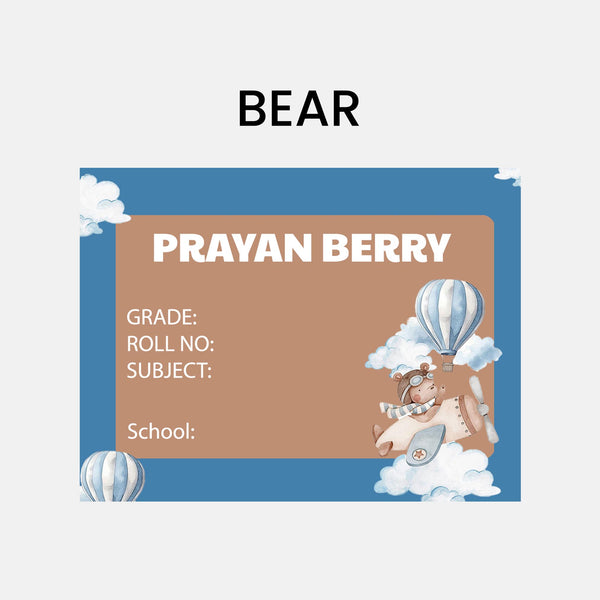 Book Labels & Stickers - ANIMALS & NATURE - Chatterbox Labels - Book Labels