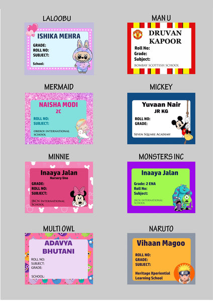 Book Labels & Stickers - Set of 20