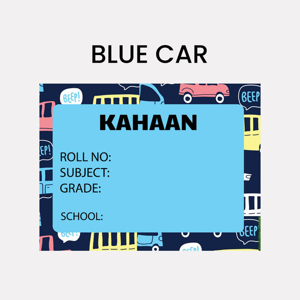 Book Labels & Stickers - CARS & WHEELS - Chatterbox Labels - Book Labels