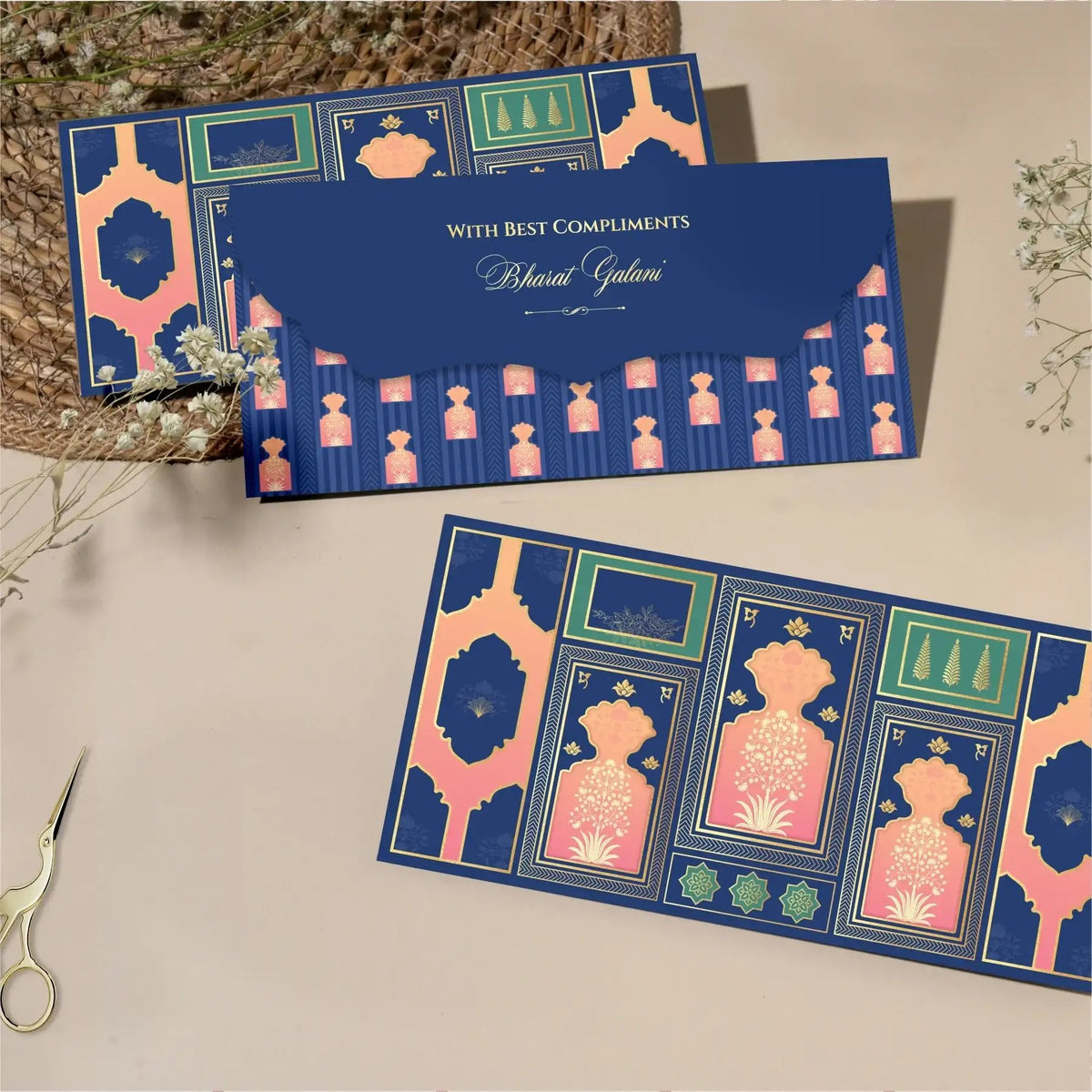 Luxe Money Envelopes - Royal Motif Frame - Set of 20 - Chatterbox Labels - Luxe Envelopes