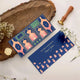 Luxe Gold Foil Money Envelopes - Royal Blue Motif Frame