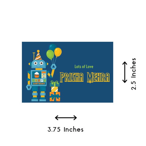 Gift tags / Gift Stickers - Balloon Bot theme - Chatterbox Labels - Gift Tags