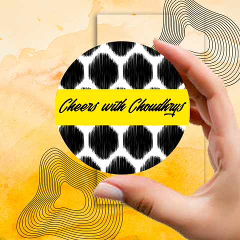 Personalised Coasters - Batik Design - Set of 6 Chatterbox Labels