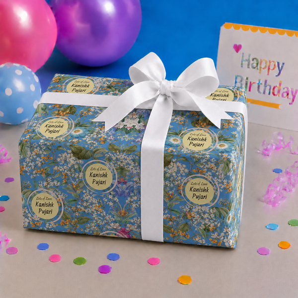 Custom Gift Wrapping Paper - Bespoke Whispering Blooms - Chatterbox Labels - Wrapping Paper
