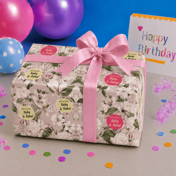 Custom Gift Wrapping Paper - Bespoke Petal Symphony - Chatterbox Labels - Wrapping Paper