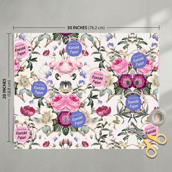 Custom Gift Wrapping Paper - Bespoke Wildflower Dream - Chatterbox Labels - Wrapping Paper