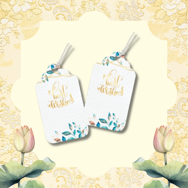 Luxe Personalized Gift Tags -Blue Splendour