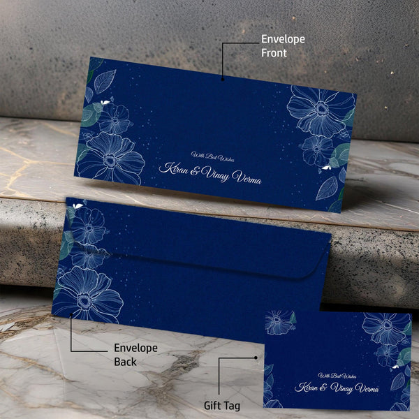 Personalised Money Envelopes - Blue Whisper - Chatterbox Labels - Envelopes