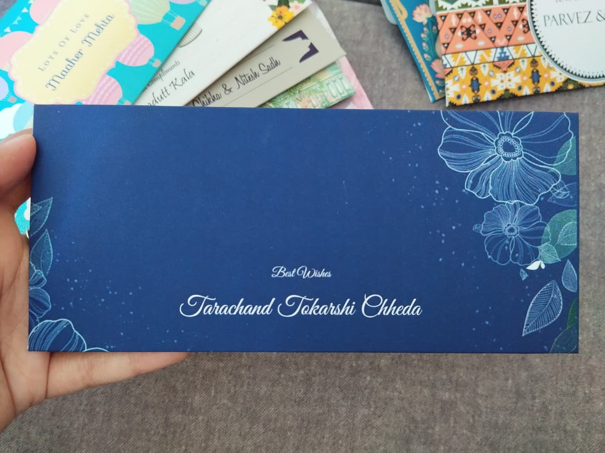 Personalised Money Envelopes - Blue Whisper - Chatterbox Labels - Envelopes