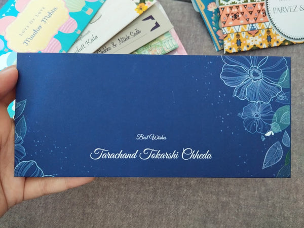 Personalised Money Envelopes - Blue Whisper - Chatterbox Labels - Envelopes